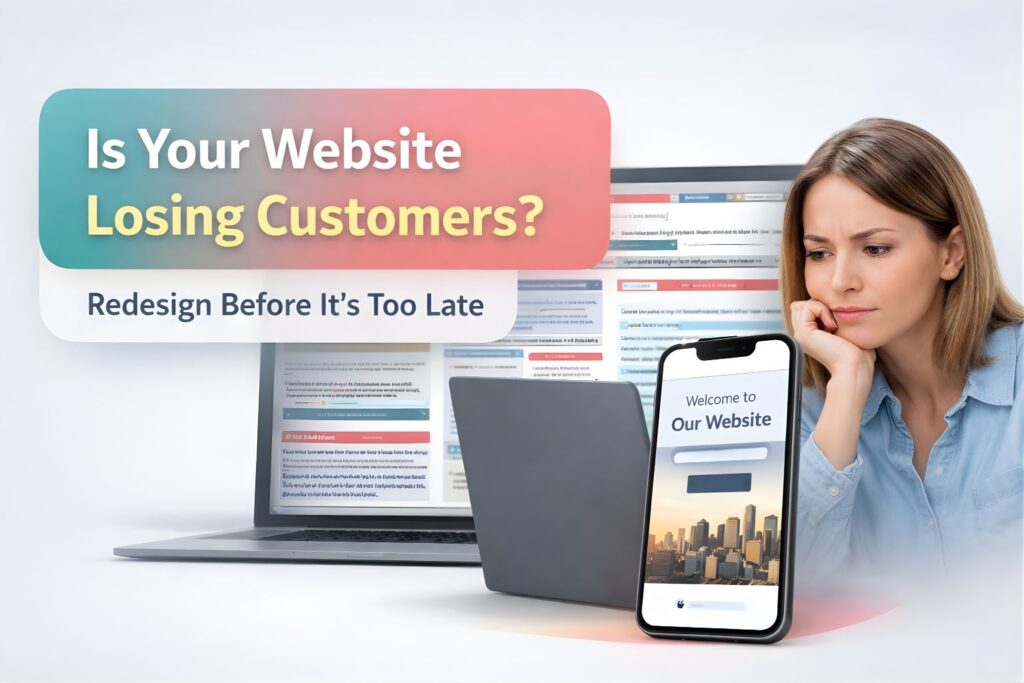 is your website losing customers-Redesign before its too late