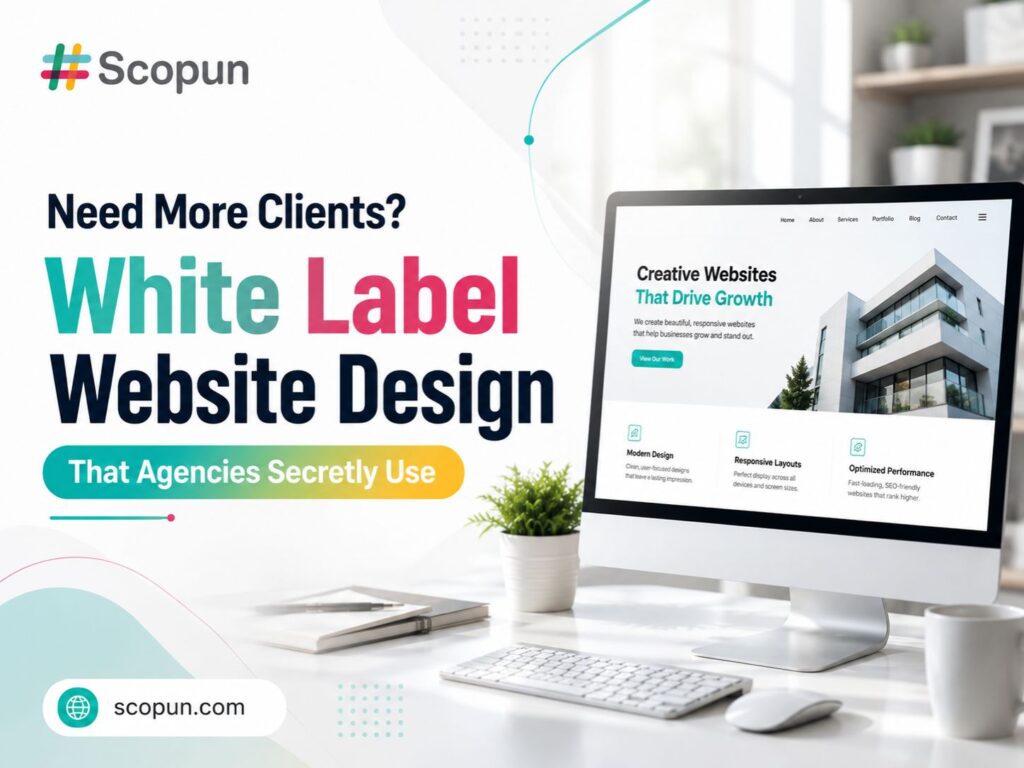 white label website design - scopun